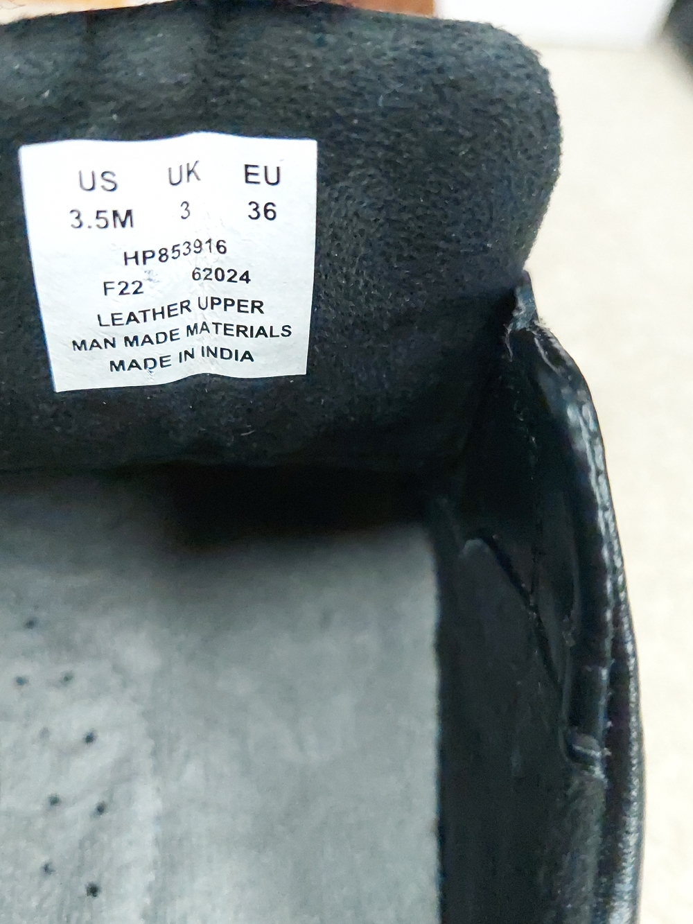Hush Puppies Boys Black Leather Slip-On Formal Dress School Shoes Size 3.5 NWT - Picture 9 of 13